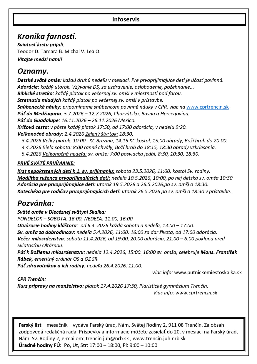 Farské listy 4/2026